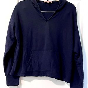 Philosophy cropped navy sweatshirt
